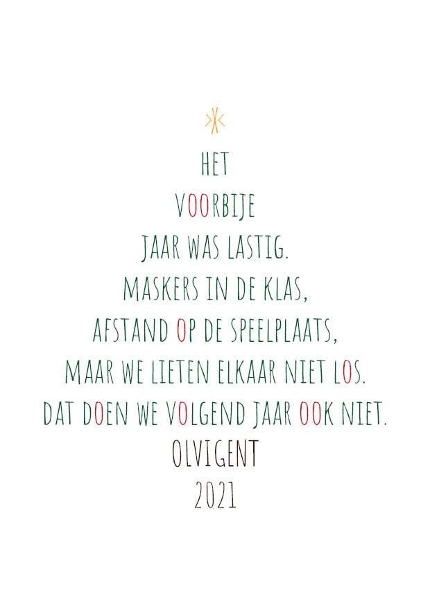 Kerstkaart OLVI 2020